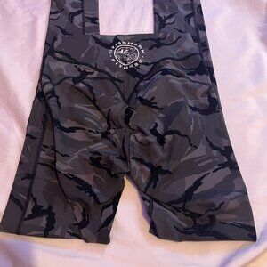 Gymshark Black and Gray Camo Leggings